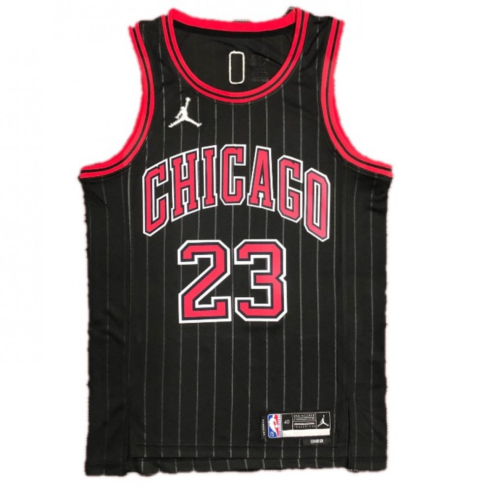 Men's Chicago Bulls Michael Jordan #23 Black Swingman NBA Jersey - Statement Edition-Pro Kit Vault | Brand New 26/27 Sports Jerseys